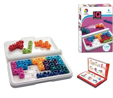 Gra logiczna IQ GAME TOYS układanka łamigłówka 120 zadań GRA PODRÓŻNA