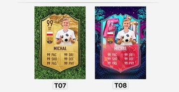 Персонализированная карточка игрока FIFA FUT + рамка А3.