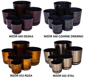 ДЕКОР диаметр цветочного горшка 26 см, медный цвет