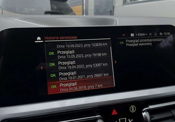 BMW Seria 3 G20-G21 Limuzyna 2.0 320d 190KM 2019 BMW Seria 3 2.0D 190KM VIRTUAL gwarancja AUTOMAT zarejestrowana, zdjęcie 35