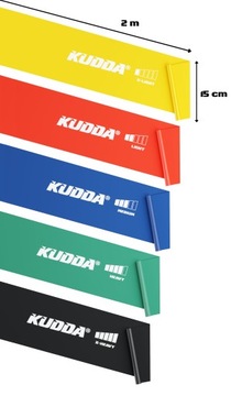 НАБОР ИЗ 5 РЕАБИЛИТАЦИОННЫХ УПРАЖНЕНИЙ FLAT BAND Эспандеры + УПРАЖНЕНИЯ