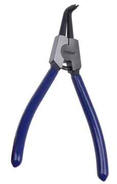 Szczypce Segera do pierścieni osadczych 180mm DEDRA 1254A05, zew. wygięte