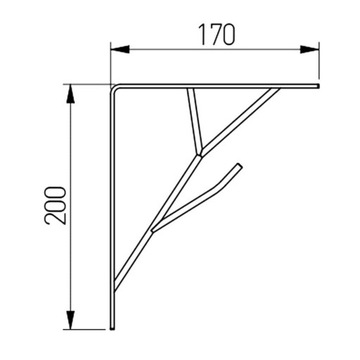 PÓŁKA WISZĄCA LOFT BIANCO DO SALONU SYPIALNI BIURA 50 CM