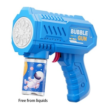 12 Holes Electric Bubble Gun Kids Toy Bubbles Machine Automatic Soap Blower