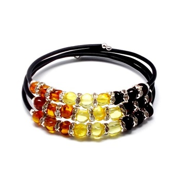 BRANSOLETKA Z BURSZTYNEM