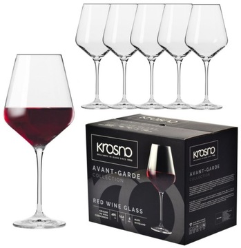 KIELISZKI AVANT-GARDE WINA CZERWONEGO 490ml KROSNO