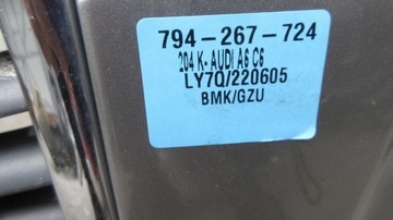 Передний бампер AUDI A6 C6 LY7Q в сборе