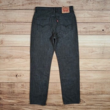 LEVI'S 504 Spodnie Jeans Czarne Męskie r. 34/32 (32/34)