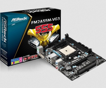 Płyta główna ASRock FM2A55M-VG3 + AMD A4-4000 AD40000KA23HL + CHŁODZENIE