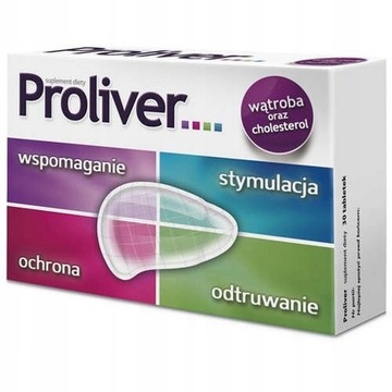 PROLIVER zdrowa wątroba cholesterol 30 tabletek