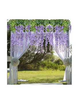 Искусственная гирлянда из глицинии для стены, балкона, альпиниста, свеса XXL x12