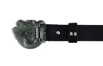 ЧЕРНАЯ КОЖАНАЯ ПОЛОСКА ДЛЯ БРЮК МОТОЦИКЛИСТА 4 СМ