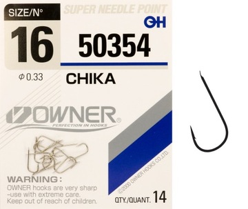 HACZYKI OWNER 50354 CHIKA SREBRNE Rozm 16 14 sztuk