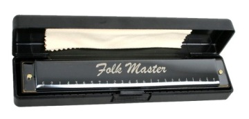 Folk Master C harmonijka ustna diatoniczna CZARNA