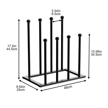 Современная металлическая полка для обуви с органайзером.