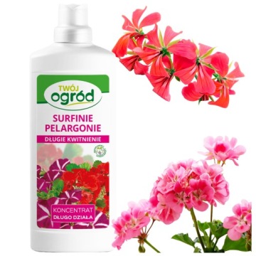 NAWÓZ DO PELARGONII SURFINI PŁYNNY W PŁYNIE KONCENTRAT 900ml Twój ogród