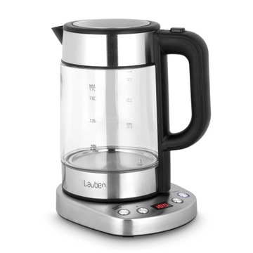 Szklany czajnik elektryczny z Regulacją Temperatury Lauben Kettle EK17GS