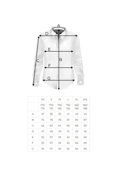 Koszula Męska gładka biała z długim rękawem A173