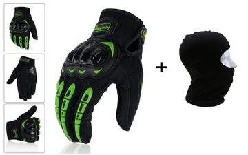 RĘKAWICE MOTOCYKLOWE MONSTER DOTYK ZIELONE XXL