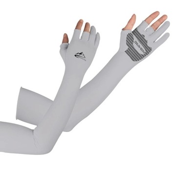 G110Summer Ice Silk Sunscreen Sleeves for Men Women Driving and Riding Ant
