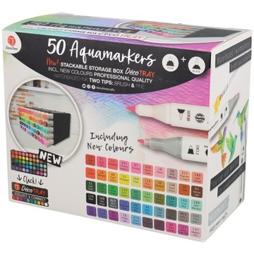 PODWÓJNE MINI MARKERY ALKO pisaki mazaki + PUDEŁKO