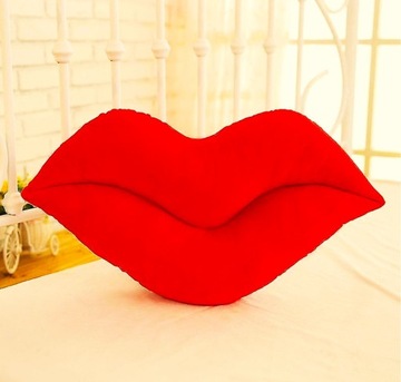 Маленькая плюшевая подушка КРАСНЫЕ ГУБЫ ПОДАРОК ​​НА ДЕНЬ ВАЛЕНТИНА ЖЕНСКИЙ ДЕНЬ РОЖДЕНИЯ