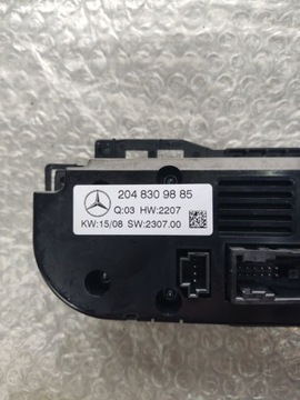 MERCEDES C W204 ПАНЕЛЬ КОНДИЦИОНЕРА A2048309885