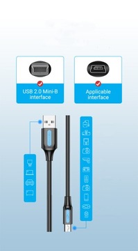 VENTION USB 2.0 -> USB-кабель Mini-B — Длина: 1 м