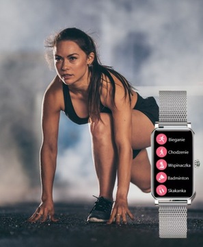 ЖЕНСКИЕ ЧАСЫ SMARTBAND SMARTWATCH Шагомер МОНИТОР СЕРДЕЧНОГО РИТМА НОВОСТИ ПОЛЬСКИЙ