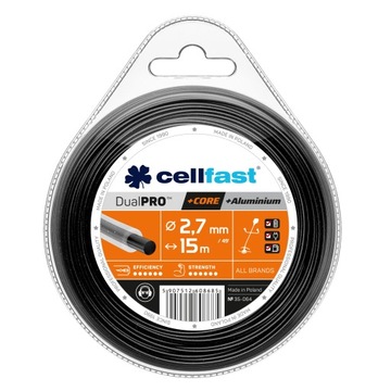 CELLFAST ŻYŁKA TNĄCA Z RDZENIEM OKRĄGŁA 2,7mm 15mb