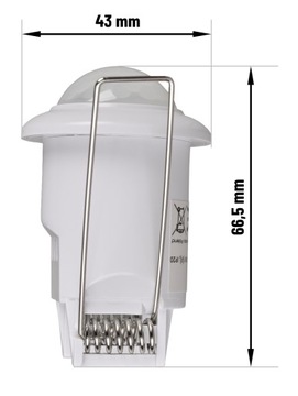 Мини-потолочный PIR-датчик движения со светодиодной подсветкой