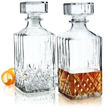 KARAFKA 1L WHISKY NALEWKI KRYSZTAŁOWA 2szt