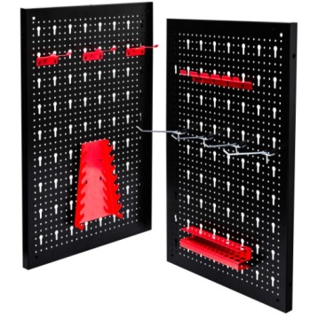 Kovová Dílenská Tabule Na Nářadí S 10 Háčky 40X60X2 2 Kusů