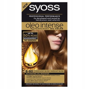 SYOSS OLEO INTENSE FARBA 6-80 orzechowy blond