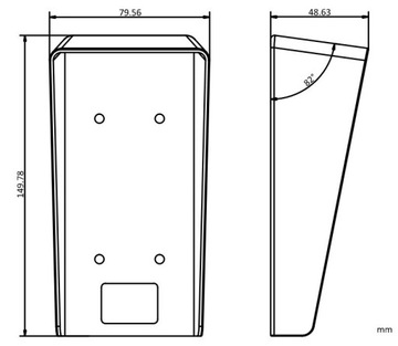 Daszek do stacji bramowej DS-KABV6113-RS Hikvision