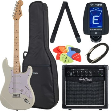 Gitara elektryczna Squier Sonic Strat HT Arctic W Set