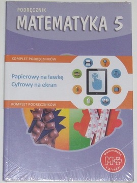 Matematyka z plusem 5 podręcznik M. Dobrowolska ( folia)
