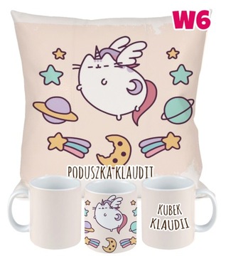 НАБОР ПОДУШЕК PUSHEEN CAT ПОДУШКА + ПОДАРОК ​​НА ИМЕНИ Hello Kitty