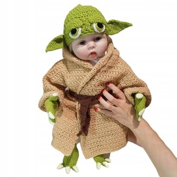 Star wars yoda baby przebranie noworodka sesja