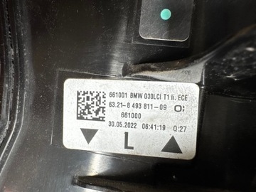 BMW 5 G30 FACELIFT SVĚTLO ZADNÍ LEVÝ LED 8493811-09 ORIGINÁLNÍ
