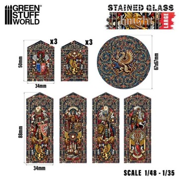 Knight Stained Glass - Large