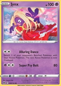 Oryginalna Karta Pokemon Lost Origin - Jynx LOR 068