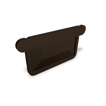 Front rynny PREFA, kwadrat aluminiowy Ø 86 mm, Oříško