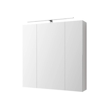 Szafka lustrzana z oświetleniem LED 72,4x72x15 cm