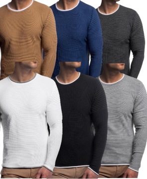 SWETER MĘSKI SWETEREK CASUAL ANTRACYT - XL