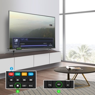 DVBT2 HEVC Mini Stick декодер наземного ТВ-тюнер