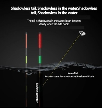 СВЕТЯЩИЙСЯ поплавок — 5 г ИЗМЕНЕНИЯ ЦВЕТА + камуфляж + две функции + 2 батарейки