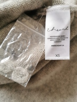 СВИТЕР IHEART ШЕРСТЬ 70% КАШЕМИР 30% -XS (36/38)