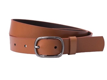 Pasek damski SKÓRZANY do spodni RUDY 3cm | XL