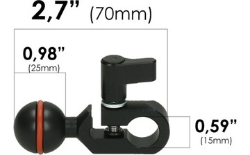 SLIDEKAMERA AF-17 ROD Clamp 15 mm